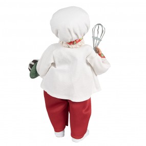 265584 Figure de Noël Père Noël 27 cm Blanc Rouge Plastique