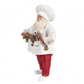 265585 Christmas Decoration Figurine Santa Claus 27 cm White Red Plastic