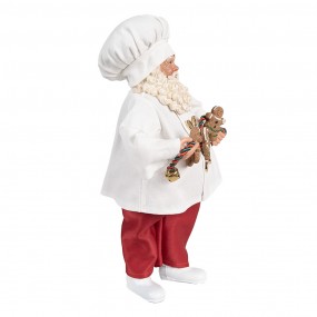 265585 Christmas Decoration Figurine Santa Claus 27 cm White Red Plastic