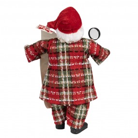 265586 Kerstdecoratie Beeld Kerstman 27 cm Rood Kunststof