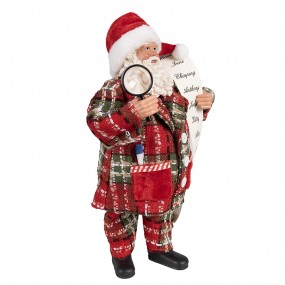 265586 Statuetta decorativa di Natale Babbo Natale  27 cm Rosso Plastica