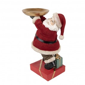 26PR4300 Kerstdecoratie Beeld Kerstman 26 cm Rood Kunststof