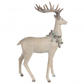 25PR0139 Figurine décorative Cerf 32x14x49 cm Marron Plastique