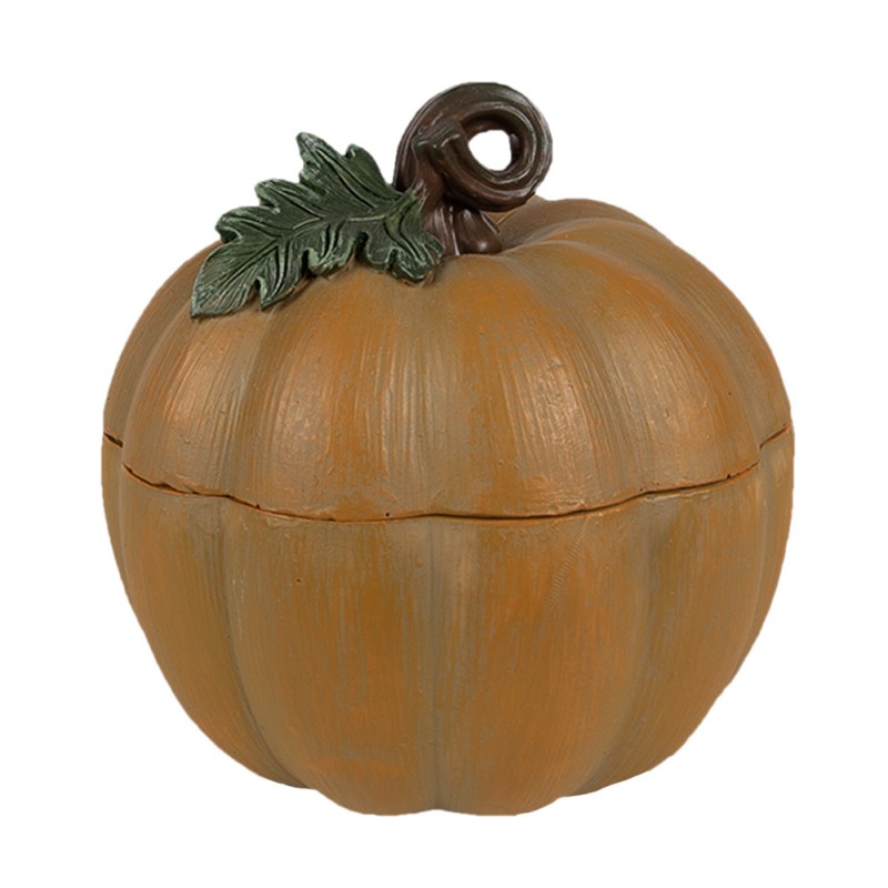 6PR4234 Decorative Figurine Pumpkin Ø 10x8 cm Orange Plastic