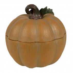 26PR4234 Decorative Figurine Pumpkin Ø 10x8 cm Orange Plastic