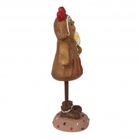 26PR4273 Figure de Noël Bonhomme en pain d‘épice 23 cm Marron Plastique