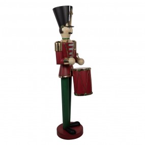 25Y1232 Christmas Decoration Figurine Nutcracker 30x38x128 cm Red Iron