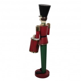 25Y1232 Christmas Decoration Figurine Nutcracker 30x38x128 cm Red Iron