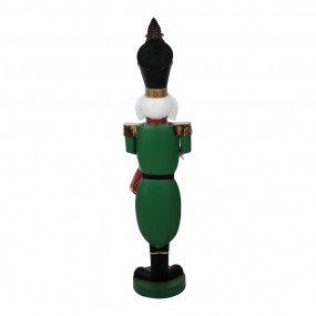 25Y1233 Statuetta decorativa di Natale Schiaccianoci 24x30x121 cm Verde Ferro