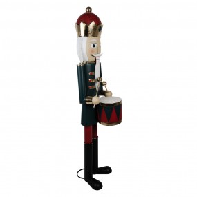 25Y1247 Christmas Decoration Figurine Nutcracker 44x50x174 cm Green Red Iron