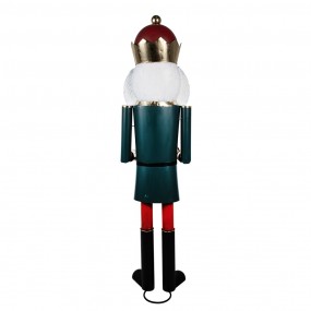 25Y1247 Christmas Decoration Figurine Nutcracker 44x50x174 cm Green Red Iron