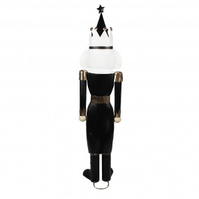 25Y1226 Christmas Decoration Figurine Nutcracker 43x34x170 cm Black White Iron