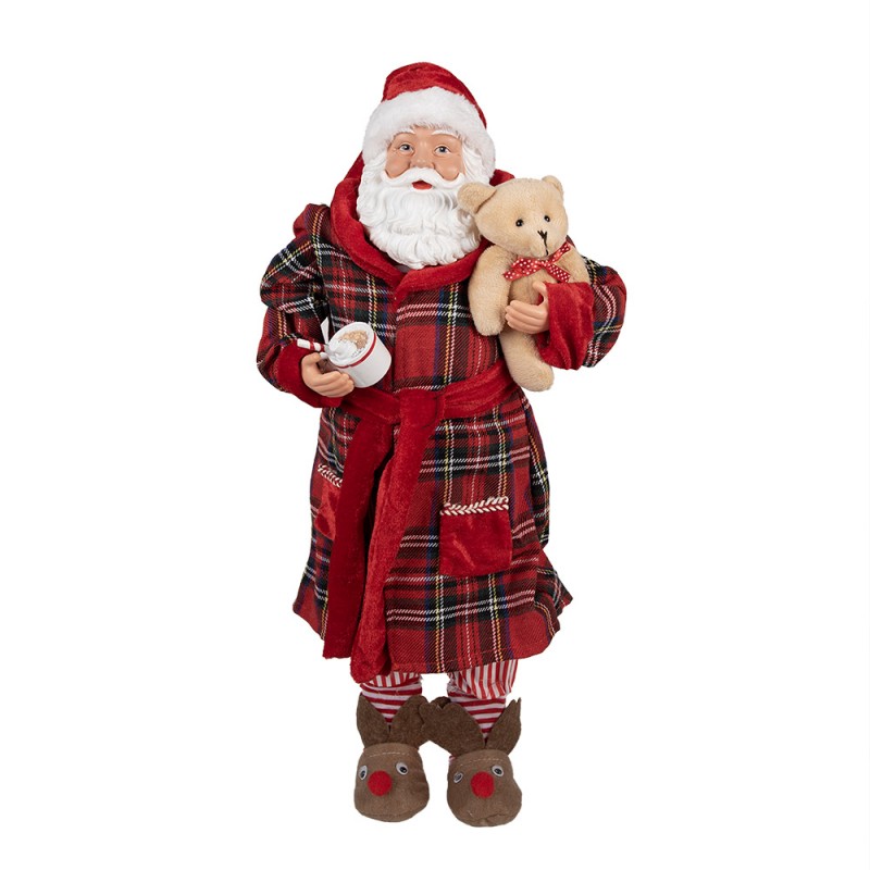 65627 Christmas Decoration Figurine Santa Claus 50 cm Red Plastic