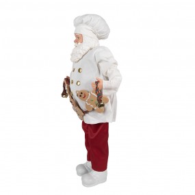 265628 Christmas Decoration Figurine Santa Claus 50 cm White Red Plastic