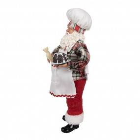 265629 Christmas Decoration Figurine Santa Claus 28 cm White Plastic