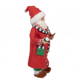 265630 Christmas Decoration Figurine Santa Claus 28 cm Red Plastic