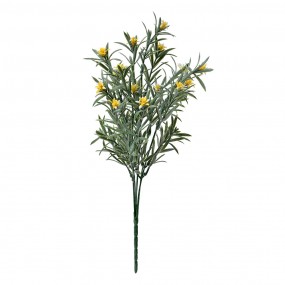 26PL0287Y Artificial Flower 33 cm Yellow Green Plastic Artificial Plant