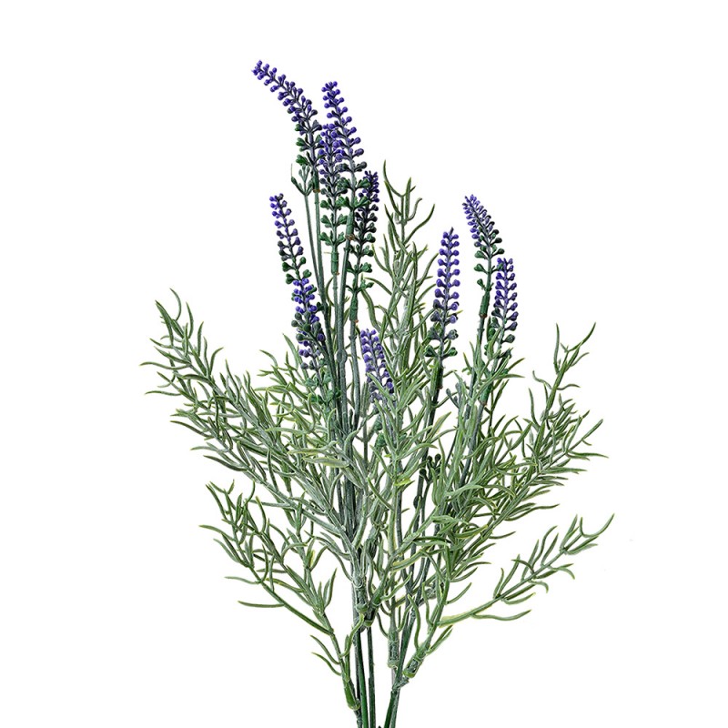 6PL0289 Fiore artificiale lavanda 48 cm Rosa Plastica