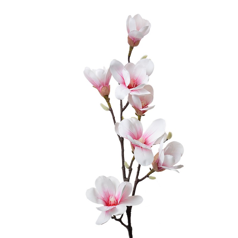 5PL0098 Artificial Flower 97 cm White Pink Plastic Artificial Plant