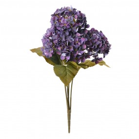 26PL0304 Fleur artificielle Hortensia 44 cm Violet Plastique Plante artificielle