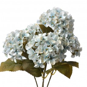 26PL0306 Fleur artificielle Hortensia 45 cm Bleu Plastique Plante artificielle