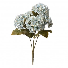 26PL0306 Fleur artificielle Hortensia 45 cm Bleu Plastique Plante artificielle