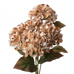 26PL0307 Fleur artificielle Hortensia 45 cm Beige Plastique Plante artificielle