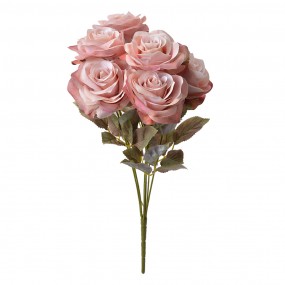 26PL0309 Artificial Flower Rose 47 cm Pink Plastic Artificial Plant