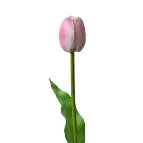 26PL0311 Fleur artificielle Tulipe 32 cm Rose Plastique Plante artificielle