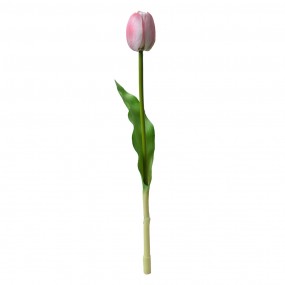 26PL0311 Fleur artificielle Tulipe 32 cm Rose Plastique Plante artificielle