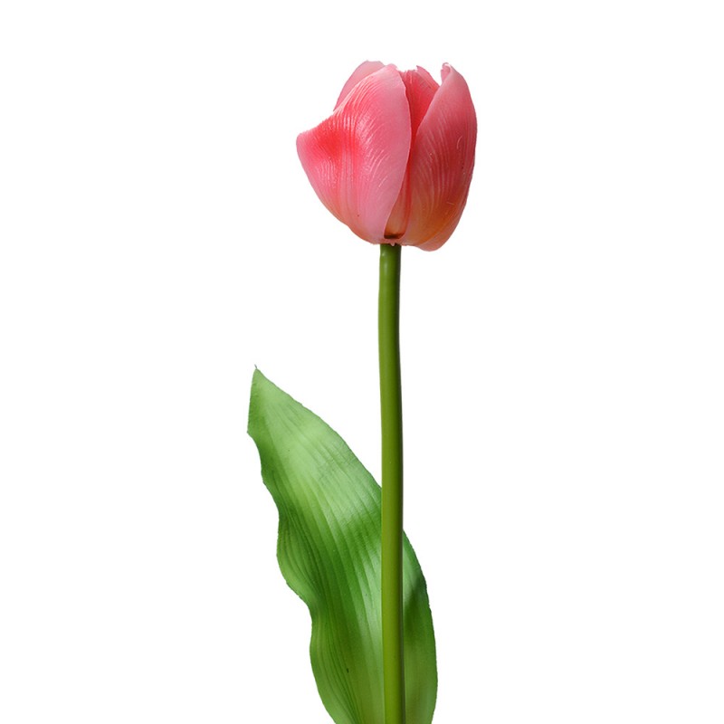 6PL0313 Fleur artificielle Tulipe 32 cm Rose Plastique Plante artificielle