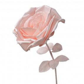 250780 Decoration Rose Ø 33x100 cm Pink Plastic Metal Artificial Flower