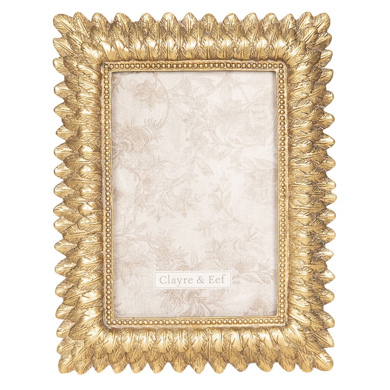 2F0607 Photo Frame 10x15 cm Gold colored Plastic Rectangle Picture Frame