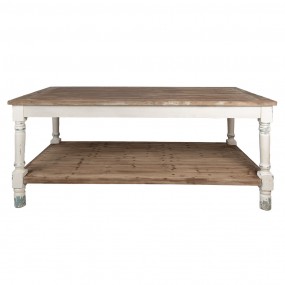 25H0694W Presentation Table 200x100x85 cm White Wood