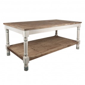 25H0694W Presentation Table 200x100x85 cm White Wood