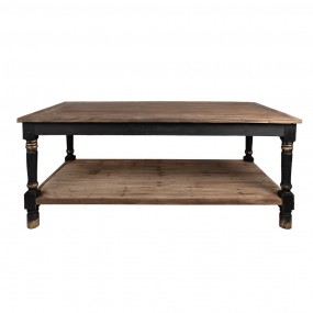 25H0694Z Presentation Table 200x100x85 cm Black Wood