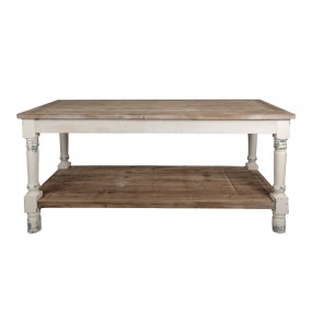 25H0696W Presentation Table 180x70x85 cm White Wood