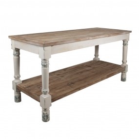 25H0696W Presentation Table 180x70x85 cm White Wood