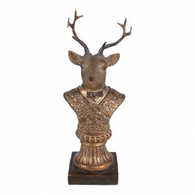 26PR4281 Decorative Figurine Deer 25 cm Brown Plastic