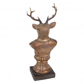 26PR4281 Decorative Figurine Deer 25 cm Brown Plastic