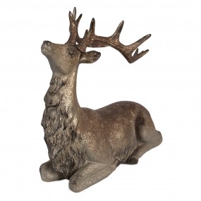 26PR4293 Figurine décorative Cerf 29x15x27 cm Marron Plastique