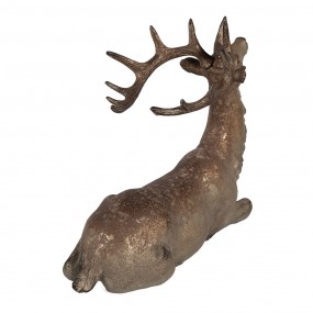 26PR4293 Decorative Figurine Deer 29x15x27 cm Brown Plastic