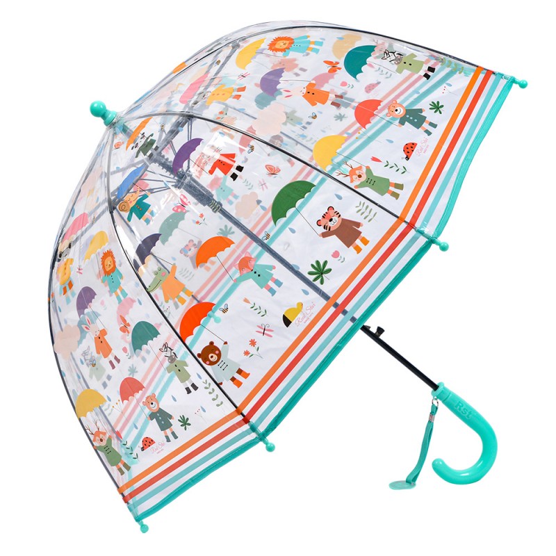 JZCUM0016GR Parapluie pour enfants Ø 70x65 cm Transparent Plastique Animaux