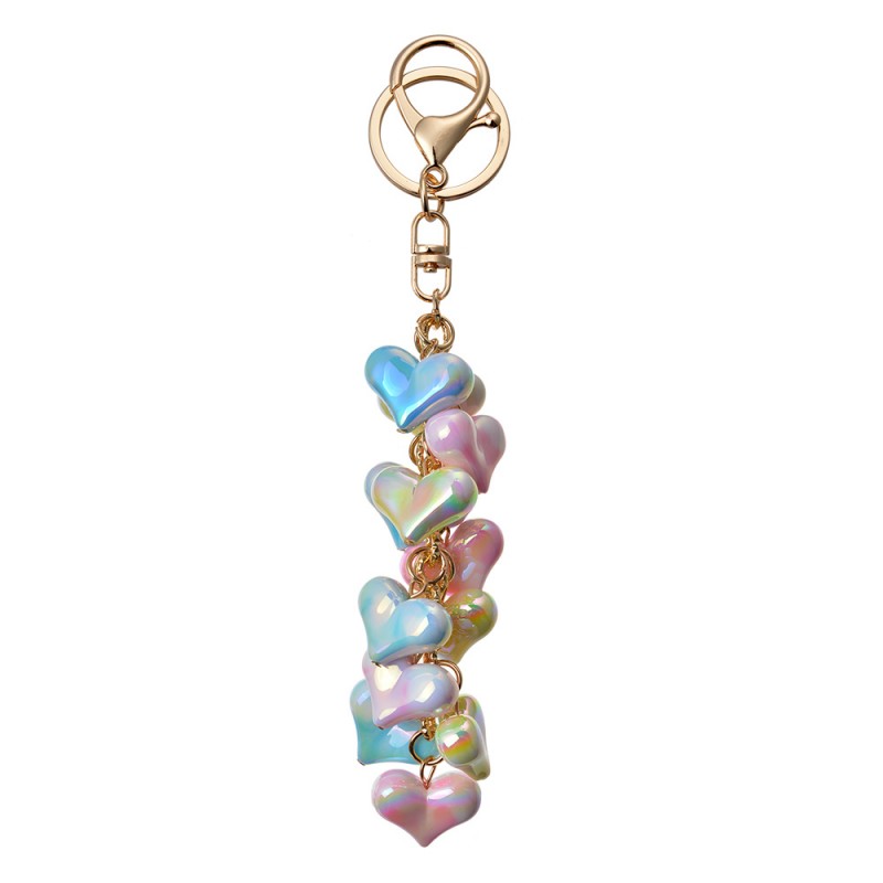 JZKC0157 Keychain 9 cm Multicoloured Metal Glass