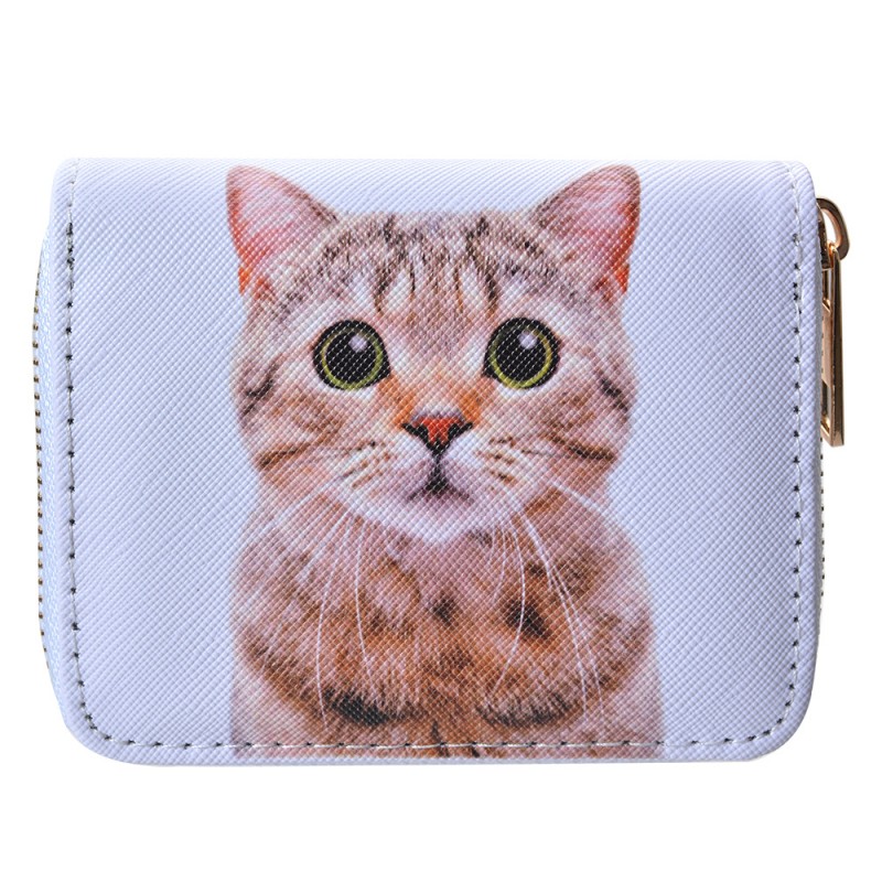 JZWA0219 Wallet 11x9 cm White Plastic Cat