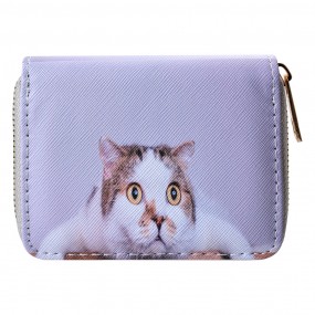 2JZWA0222 Wallet 11x9 cm White Plastic Cat