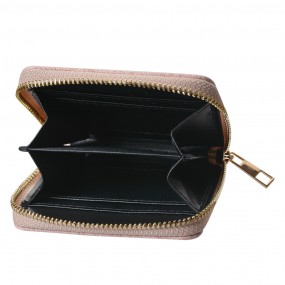 2JZWA0225 Wallet 11x9 cm Pink Plastic Snake Leather