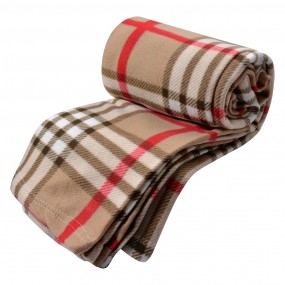 2KT060.151 Couverture 180x200 cm Beige Polyester Losanges Plaid