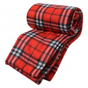 2KT060.152 Couverture 180x200 cm Rouge Polyester Losanges Plaid