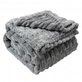 2KT060.156 Throw Blanket 180x200 cm Grey Polyester Blanket